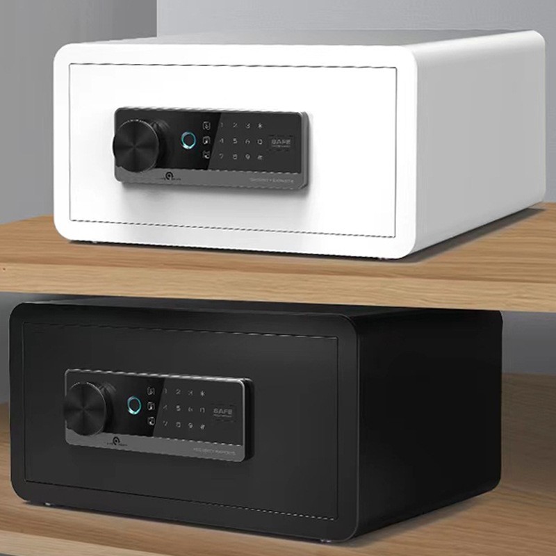 新款保险箱家用小型指纹密码办公笔记本电脑保险柜防盗迷你报警