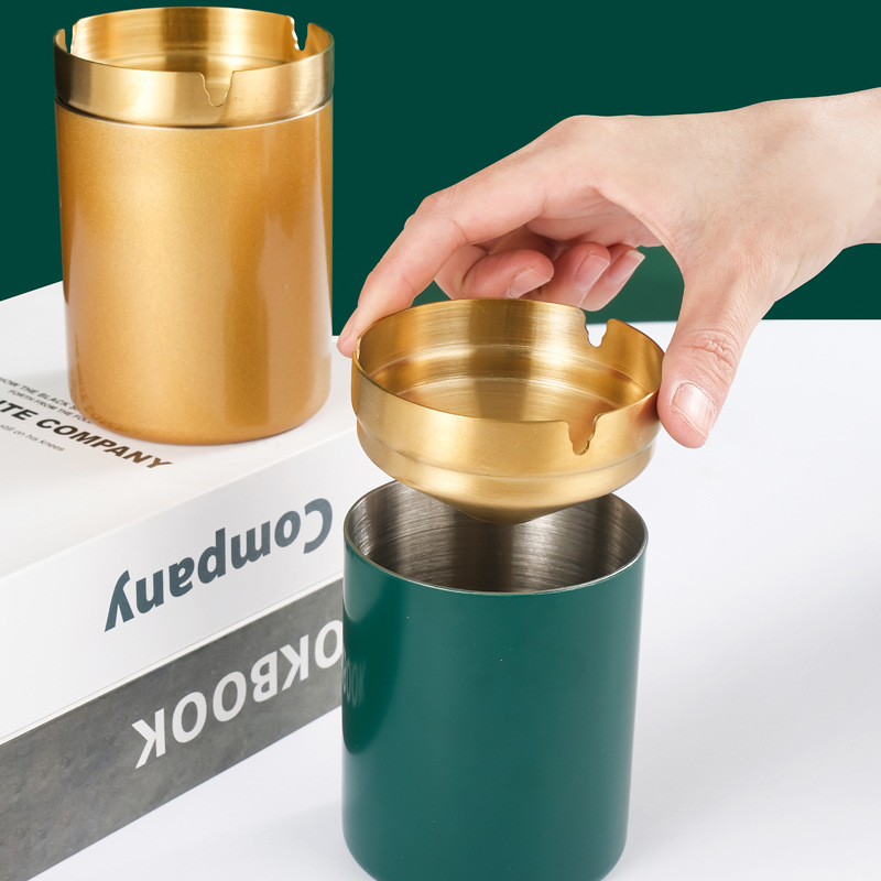 Retro creative ashtray stainless steel for hotel for office