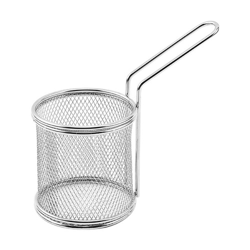 201 stainless steel French fries basket small frying basket American snack basket French fries frying basket creative tableware