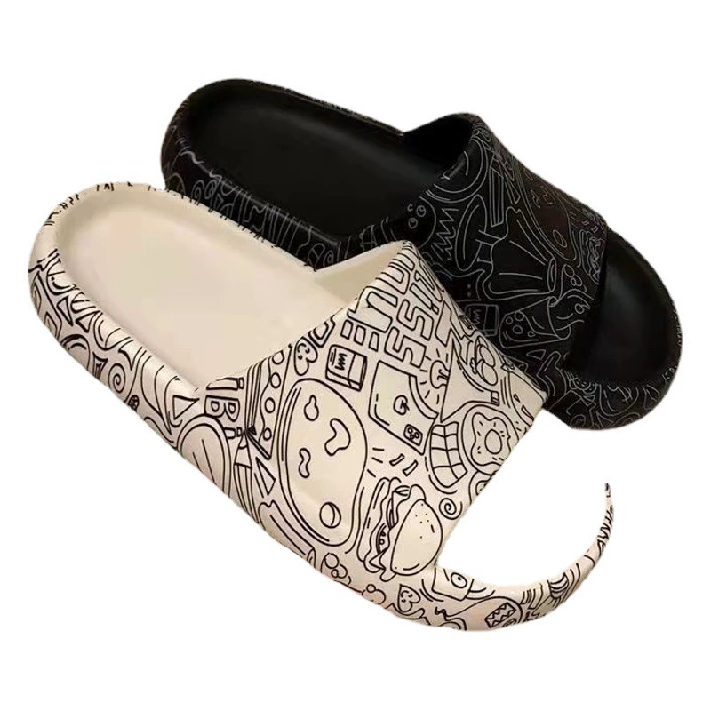 Мужские сандалии и тапочки для мужчин, летние домашние и домашние, Нескользящие тапочки на толстой подошве для ванной, женские летние