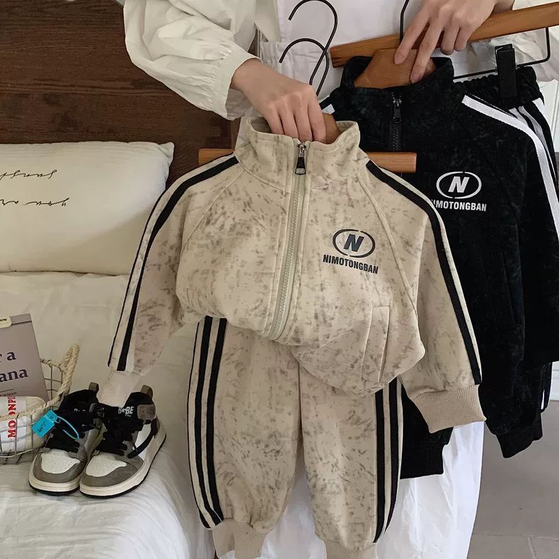 男童春秋套装2025新款中小童运动服儿童春装卫衣卫裤两件套痞帅潮|undefined