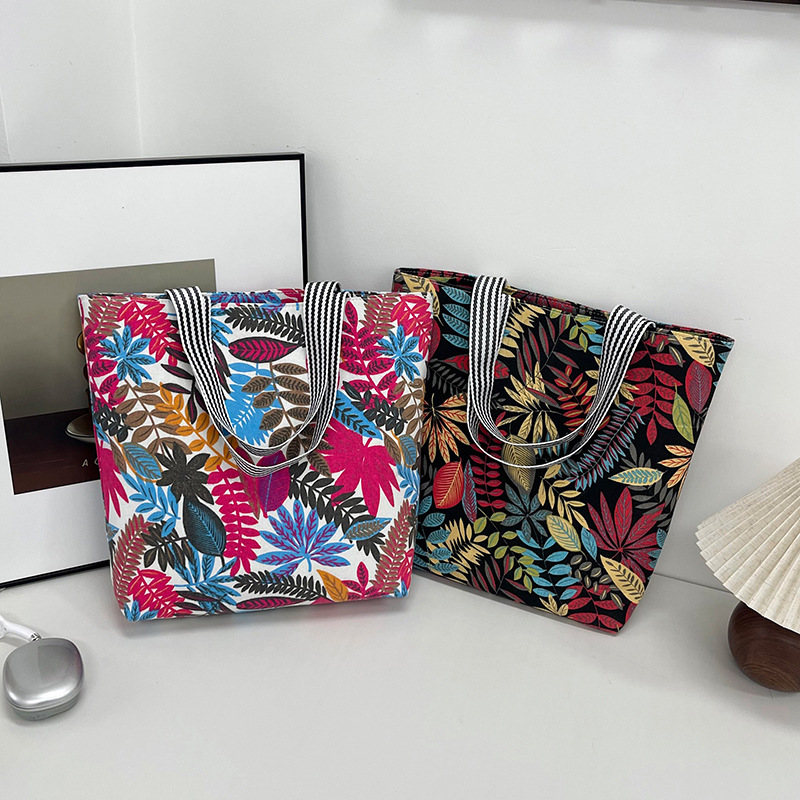 Handheld ethnic capacious fashionable shopping bag one shoulder for…
