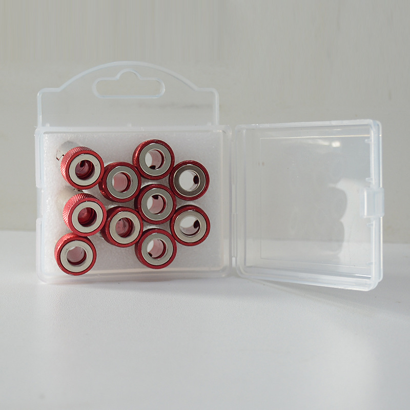 Cabeza de destornillador eléctrico transfronterizo más cabezal de lote de posicionador magnético fijación de cabezal de lote de anillo magnético cabezal de lote de metal más magnético