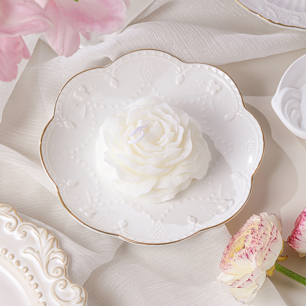 40 velas de aromaterapia de arte de estilo nórdico, modelos calientes, líneas hechas a mano, velas creativas geométricas blancas