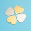 Sophisticated pendant stainless steel heart-shaped heart shaped, necklace, accessory, 33mm, mirror effect