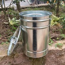 带盖大容量加厚结实耐用实用白铁水桶装米装茶叶装面粉不受潮实惠