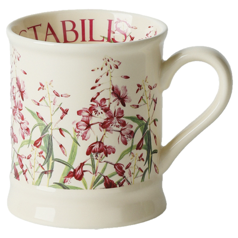 Taza de cerámica clásica floral creativa para uso doméstico, taza para leche, taza estilo Zhao Lusi, taza con diseño de mariposa, taza para agua de oficina.