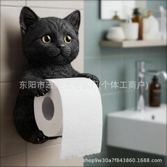 国境を越えた売れ筋モデル、さまざまなスタイルの猫のペーパータオルホルダー、樹脂ペンダント、トイレとキッチンの装飾品の卸売