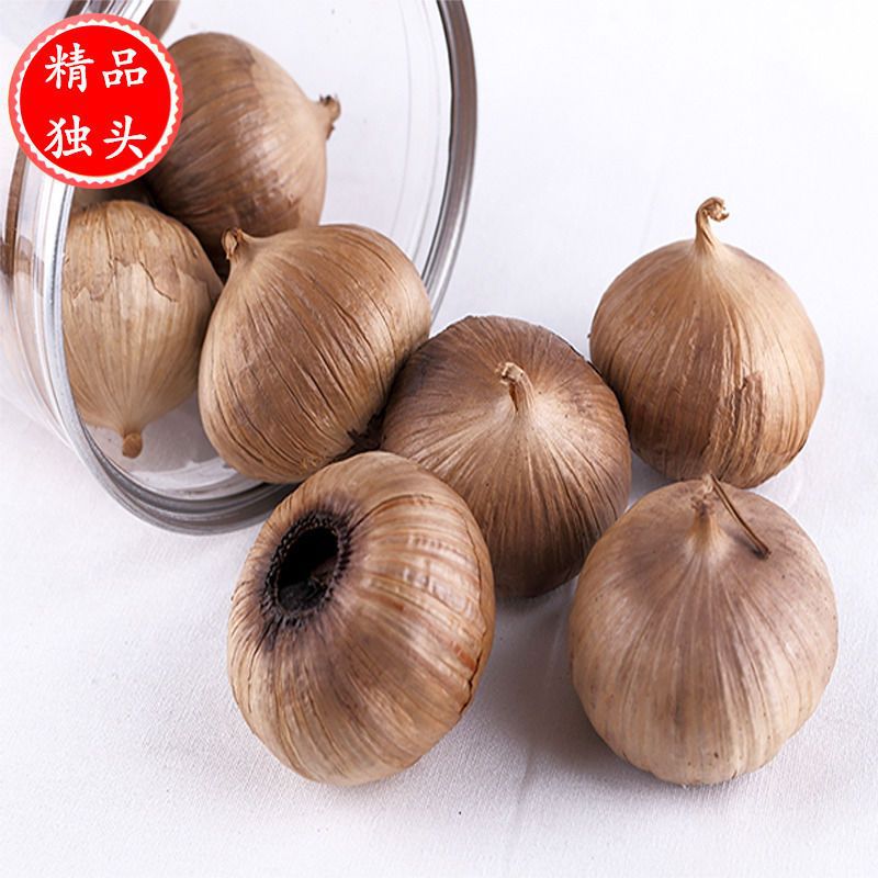 黑蒜头即食零食山东产120天发酵黑大蒜独头黑蒜实惠装100克