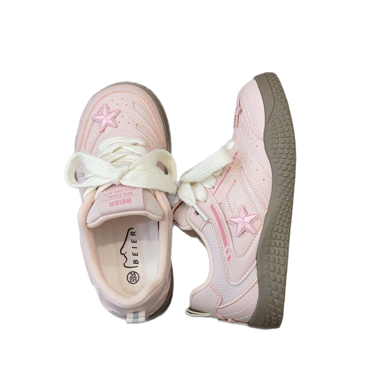 Zapatos de entrenamiento retro de la mujer versátiles zapatos de skate de nicho de verano 2025, nuevos zapatos blancos casuales cómodos zapatos de skate de mujer