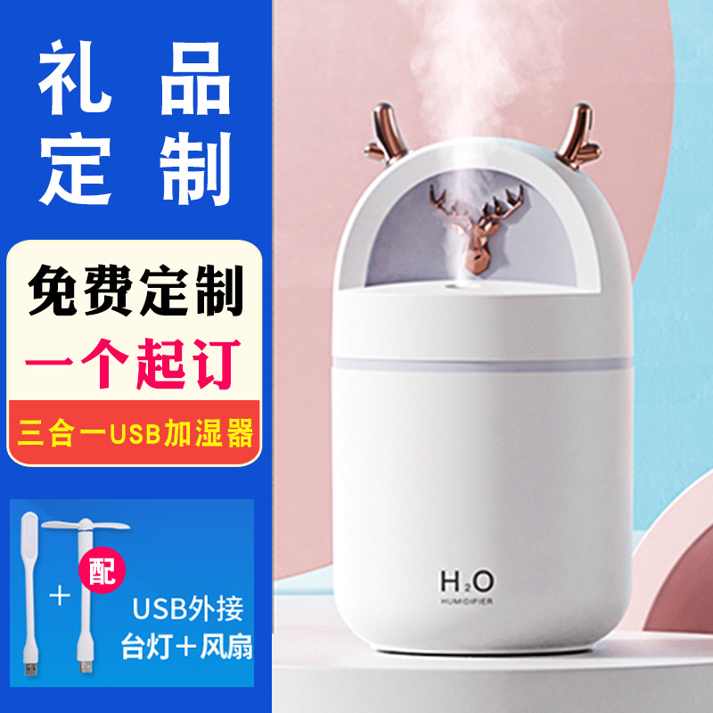 Mini usb Humidifier gift logo Lettering small-scale Spray vehicle Office desktop dormitory girl student