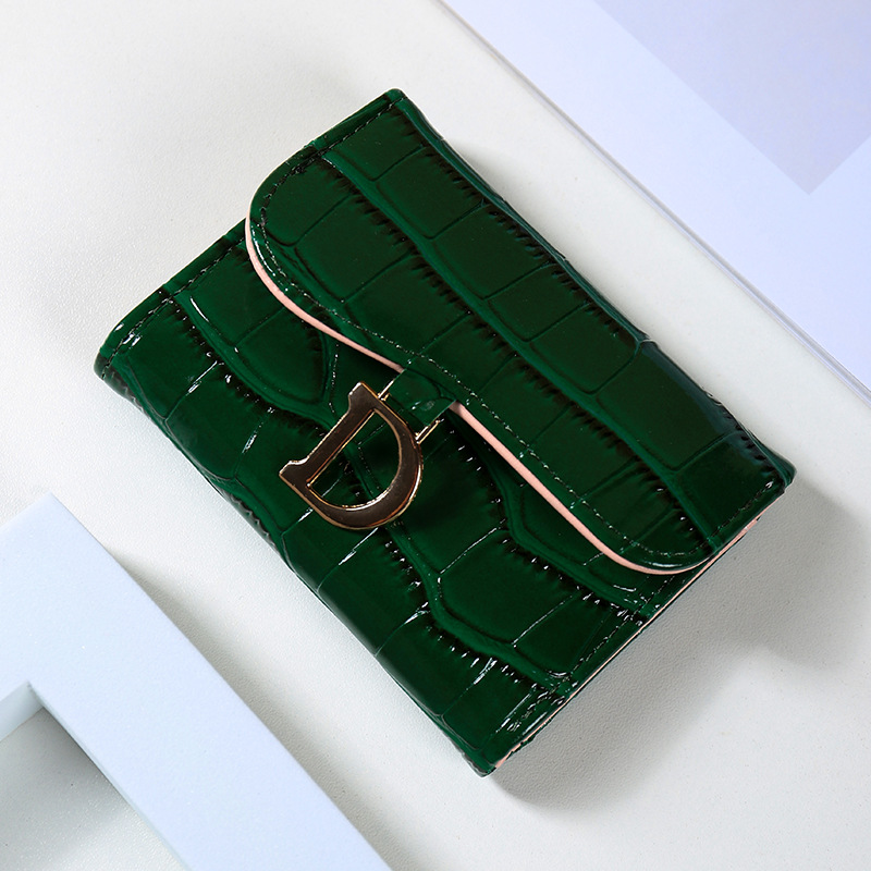 Nueva atmósfera europea y americana de moda cocodrilo de alta calidad de mujer multi-tarjeta anti-robo bolsa deslizante multifunción bolso de cambio