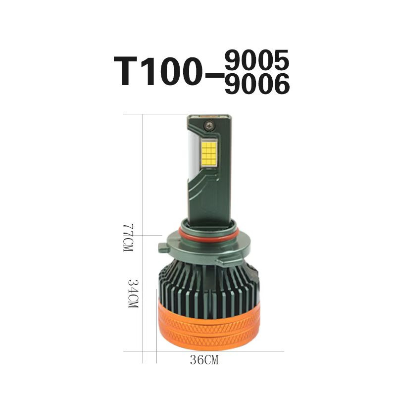 H4 alta y baja luz integrada T100 alta potencia delanteros LED de automóviles actualización no destructiva instalación no destructiva H4
