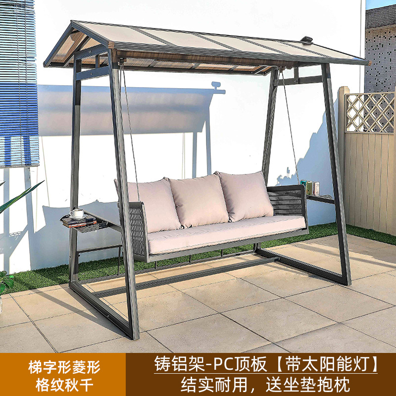 Columpio al aire libre hamaca patio acostado cama balcón silla colgante jardín reclinable ocio Nordic Internet celebridad columpio