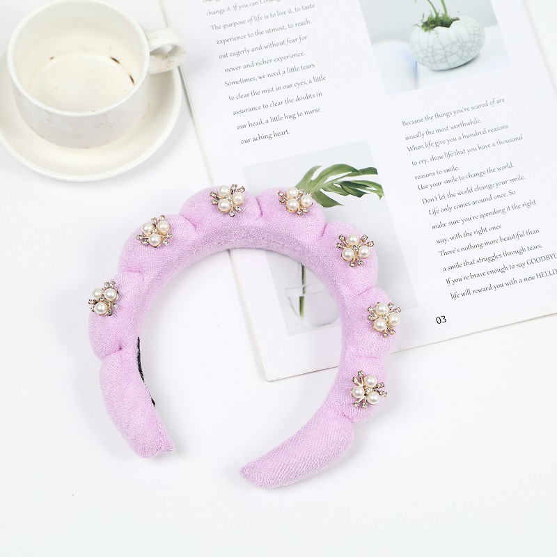 합금 트위스트 헤어 밴드-보라색 (17*17*4cm 58g)