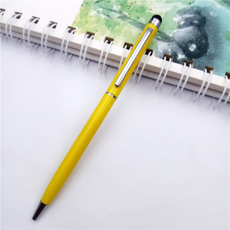 Fuente de la fábrica al por mayor metal pantalla táctil bolígrafo pluma táctil capacitiva impresión pequeña Xihua publicidad regalo pluma
