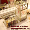 Table cosmetic dustproof storage box, cotton swabs, transparent lipstick, stand, brush, handheld storage system