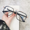 Anti -Blu -ray glasses transparent box retro double -beam pilot flat -light eyes can match several female myopia glasses