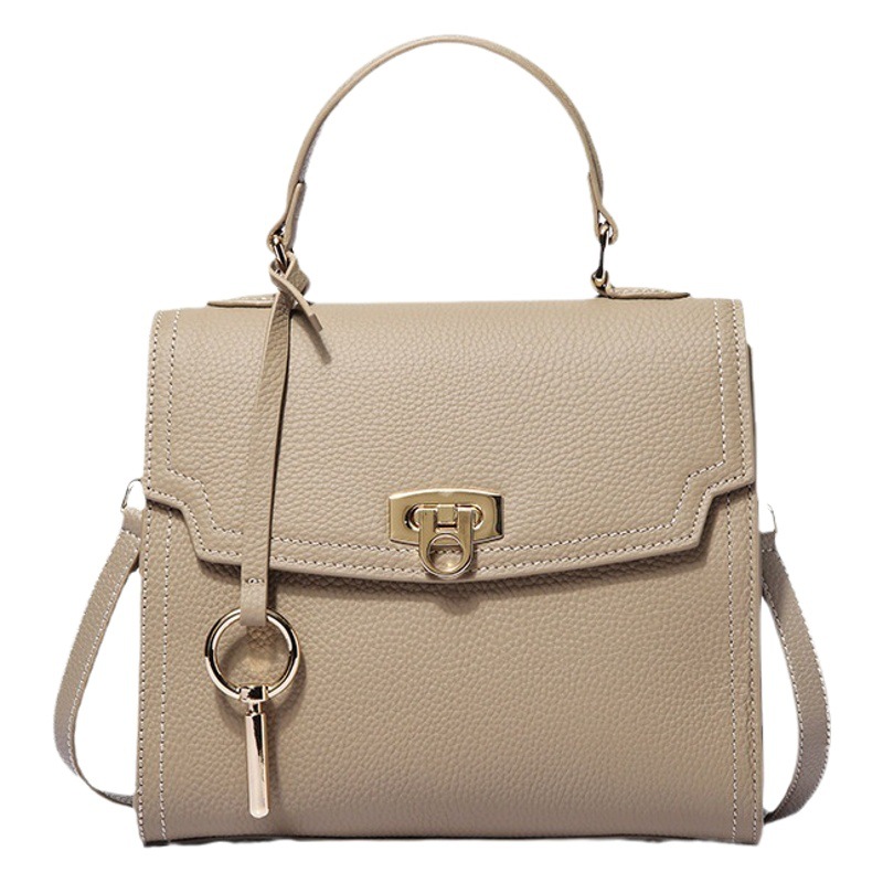 Bolso de Mujer de Cuero Genuino de Lujo Ligero, Bolso de Hombro de Piel de Vaca de Primera Capa para Mujer, Bolso Versátil Nuevo 2025, Bolso Pequeño Cuadrado Cruzado.