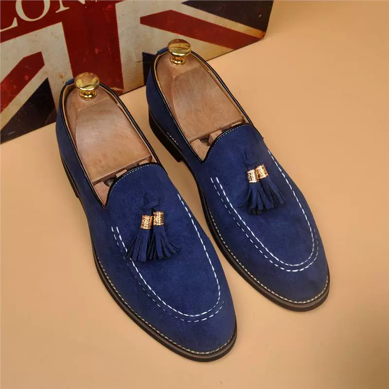 Молодежная мода мужская корейская повседневная кожаная обувь в британском стиле