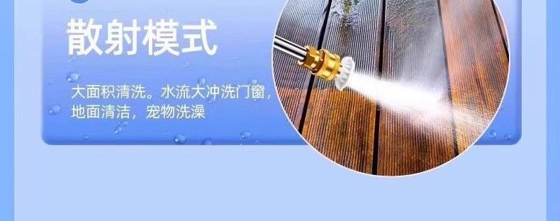 Lithium-ion battery-powered high-pressure washer for home use, wireless car washer, car washing tool, high-pressure water gun, lithium-ion battery-powered sprayer