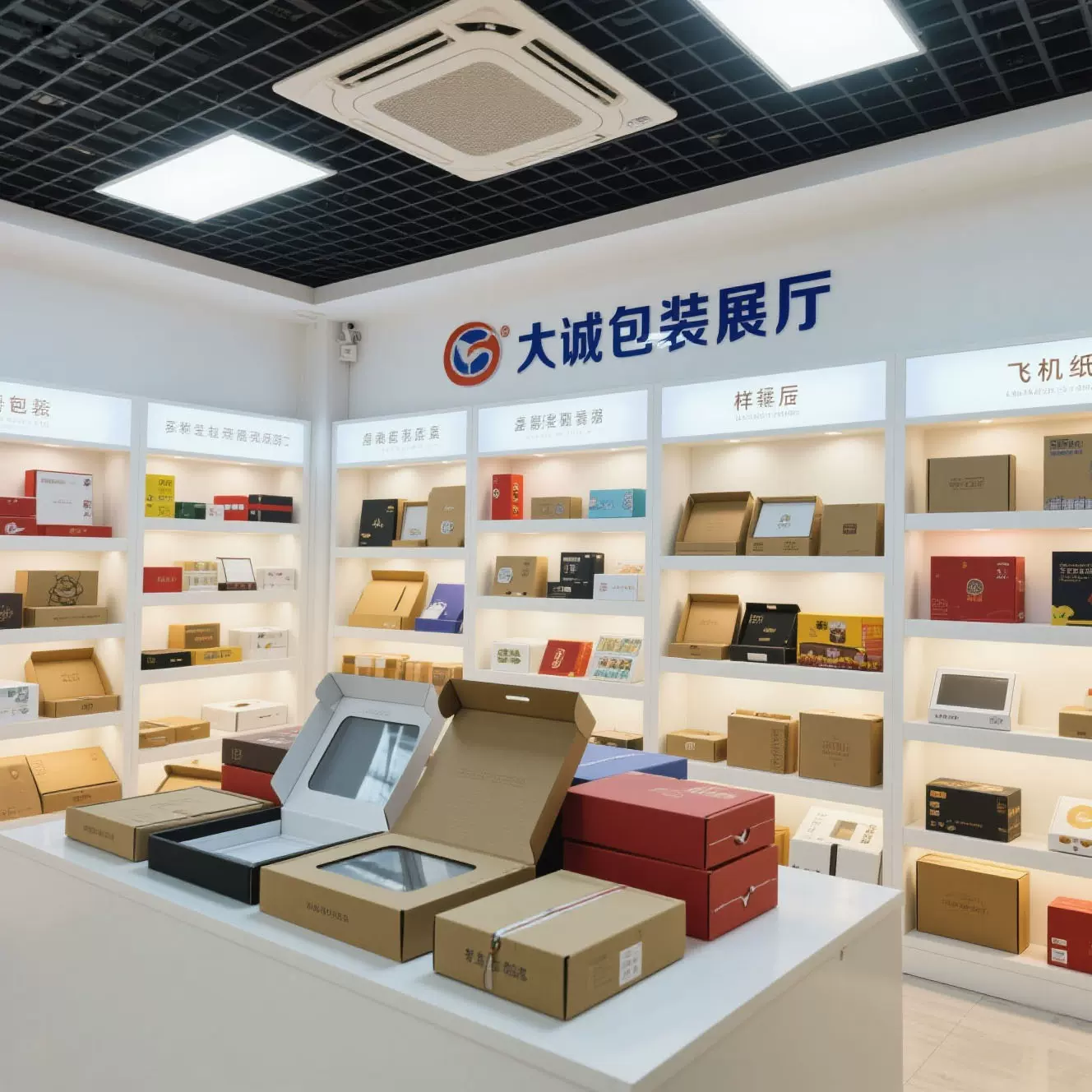 超大瓦楞牛皮盒白卡盲盒易撕拉链彩色箱展示包装纸盒定制飞机盒子