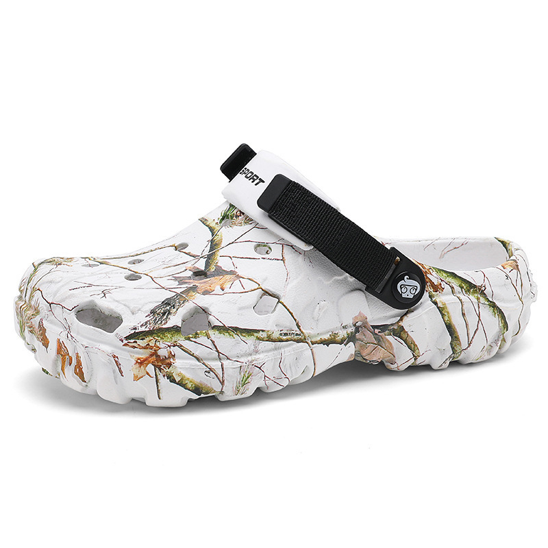 Baotou zapatillas transfronterizas de tamaño grande para hombres de verano zapatos de agujero ligeros para el exterior zapatillas de moda para usar zapatos de playa