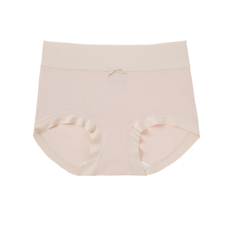 50 ropa interior modal de seda de morera de cintura alta 7A antibacteriana ropa interior modal de cintura alta para mujer ropa interior de talla grande refrescante