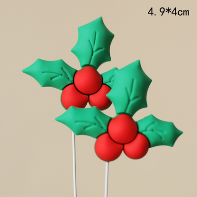 2024 decoración de pastel de Navidad árbol de Navidad anillo de césped pegamento suave Santa Claus decoración de copo de nieve plug-in de Navidad