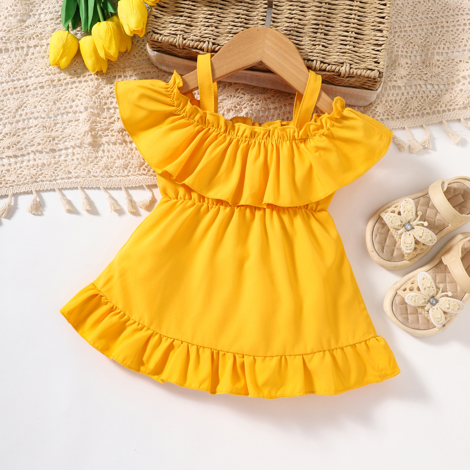 Summer Children's Suspender Dress Image 2