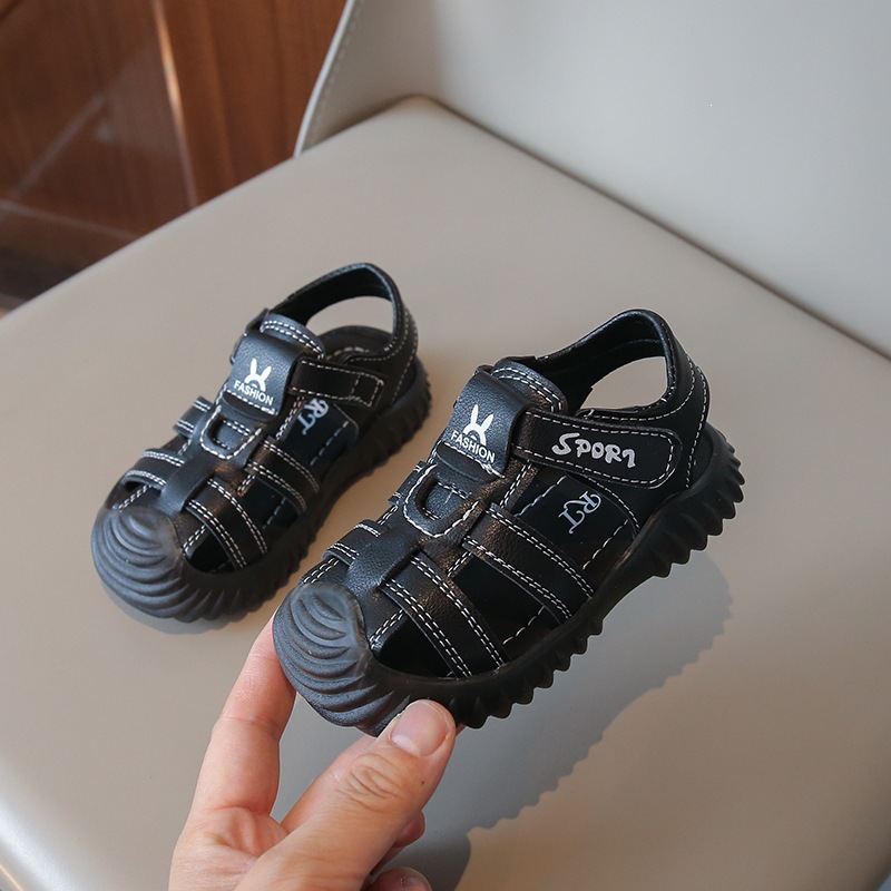 Summer Children's Sandals Breathable Soft Sole Closed Toe Non Slip Ultra Lightweight Stylish Toddler Shoes_voghion.com