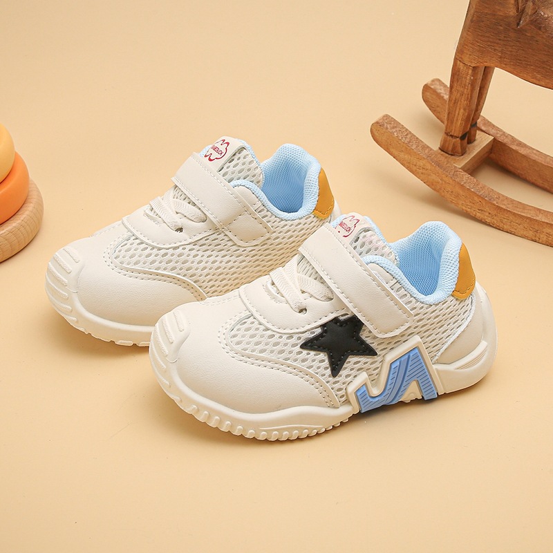 Breathable Mesh Girls Casual Sneakers With Soft Sole For Toddler & Little Kids - Lightweight Slip-Resistant Walking Shoes_voghion.com