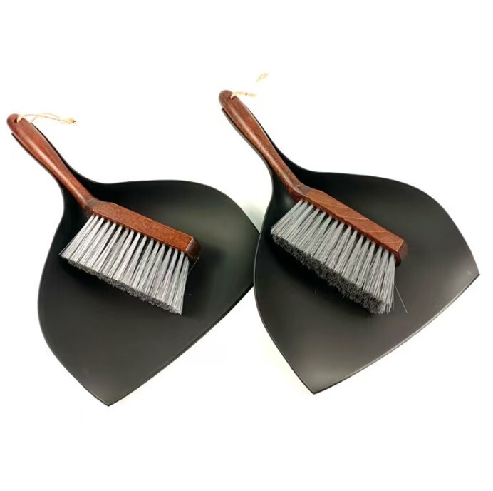 Beech retro long handle small size household broom broom dustpan suit combination two-piece set bucket brush foreign trade