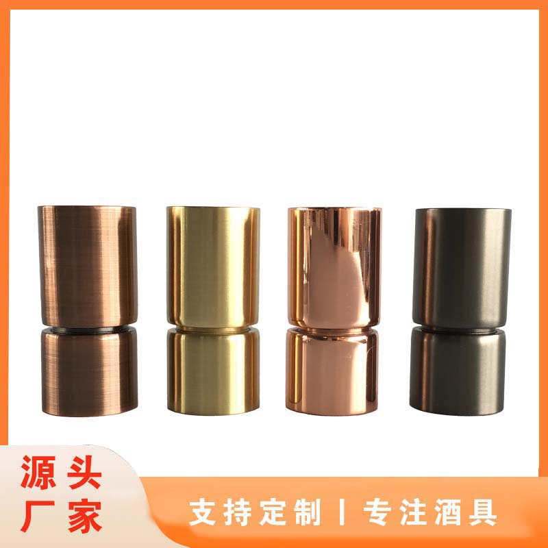 Taza de medición de doble cabeza recta creativa de acero inoxidable 30/60ml taza de onza dispositivo de medición de vino bar cóctel Herramienta de mezcla de cóctel