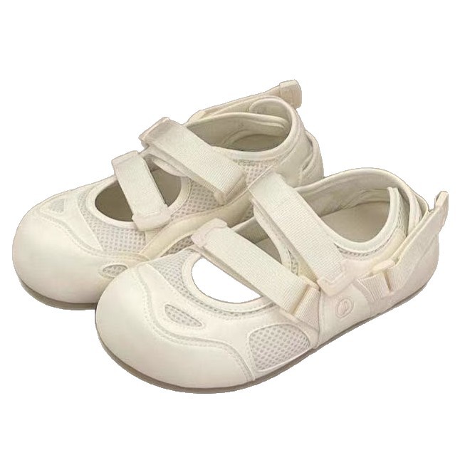 2026 verano nuevo versátil y cómodo con falda con zapatos de velcro de zapatos blancos de moda zapatos de mujer