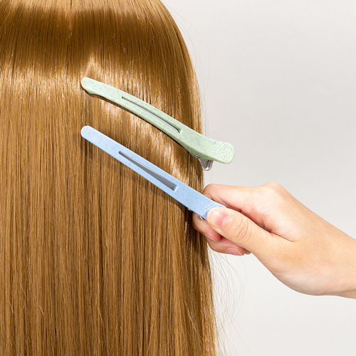 Wheat straw salon tools hairdressing distribution clip perming and dyeing duckbill clip seamless clip one-word bangs hairdressing clip