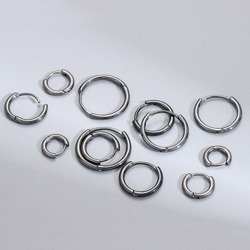 S925 sterling silver örhängen ringar för män och kvinnor blank_voghion.com