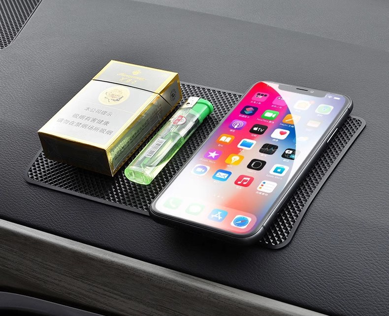 Car Anti-Slip Mat, Car Ornaments, Adhesive Sheet, Car Center Console Accessories, Fixed Storage Rubber Pad