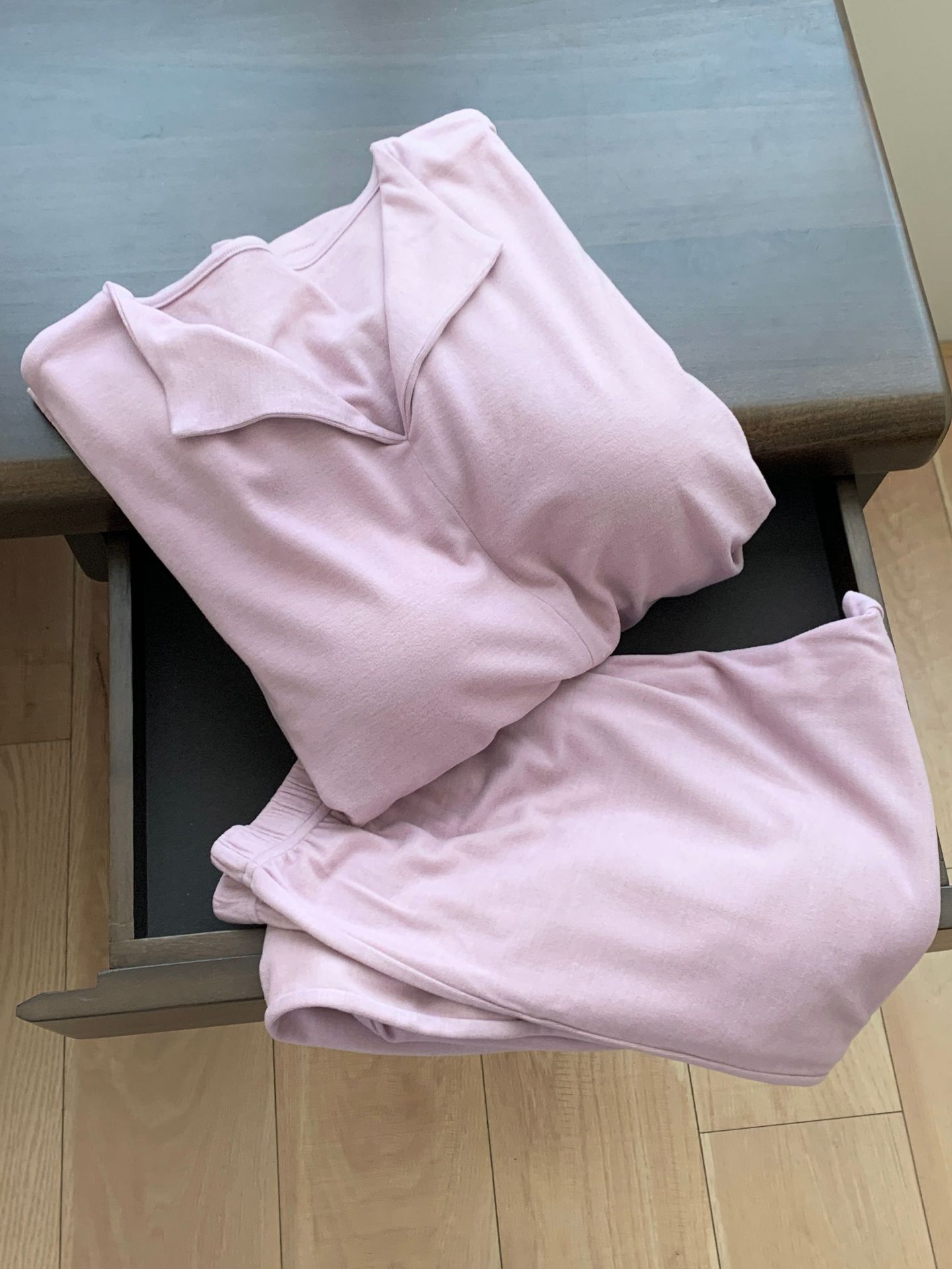 韩版下摆弧形设计V领自带胸垫睡衣女士秋冬亲肤柔软两件套家居服详情83