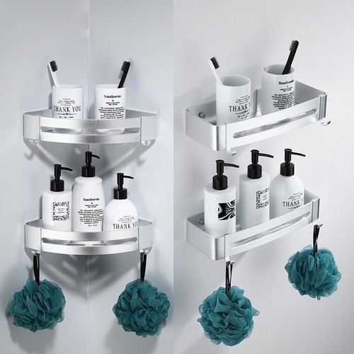 Bathroom toilet storage rack without punching space aluminum storage rack toilet punching hardware pendant tripod