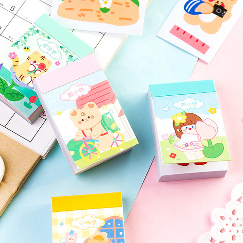 Message: The 6th volume of the Soft Objects Collection, Adzuki Bean Book, Cartoon Mini and Japanese Paper Stickers with Cute Characters, 50 Photos, 6 Styles
