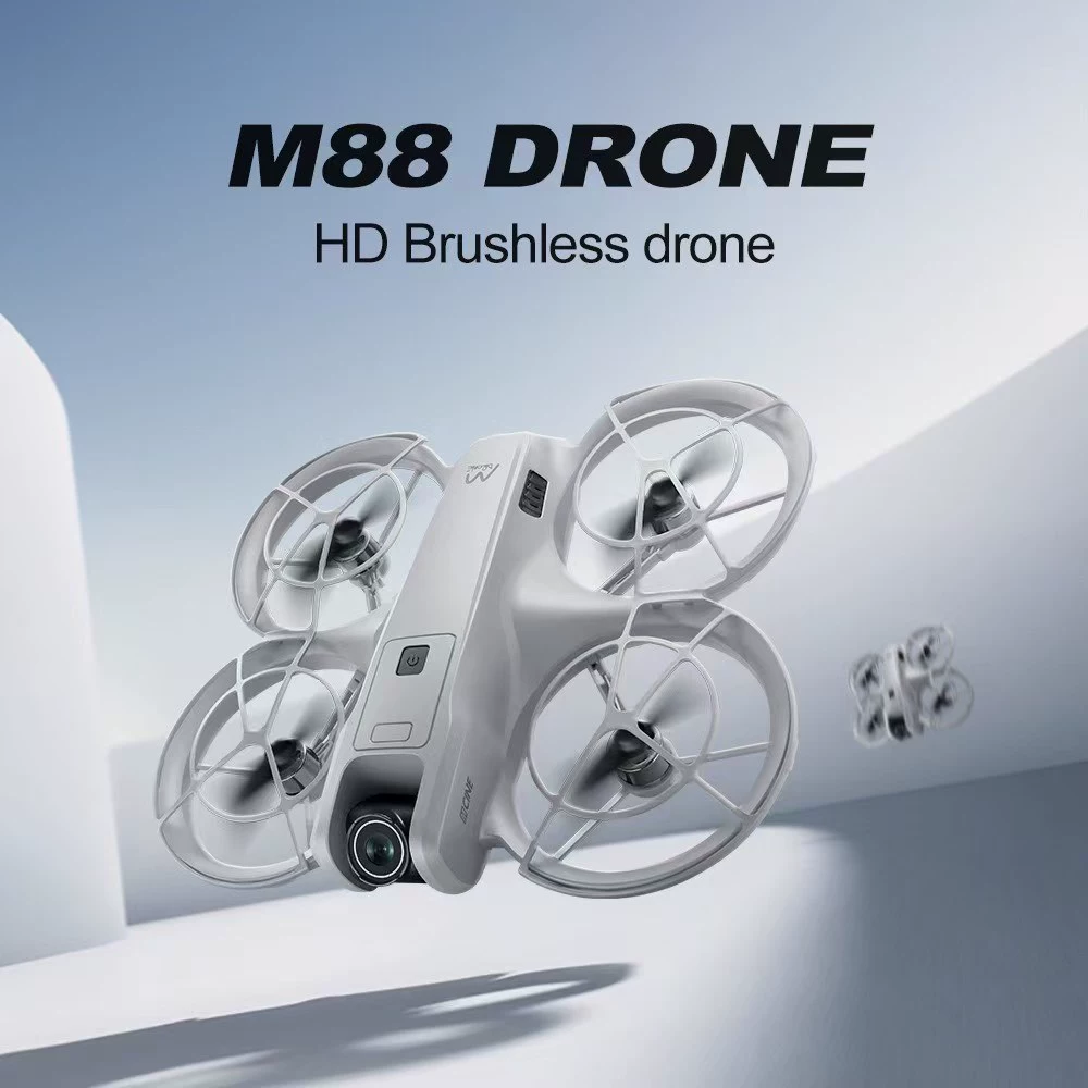 Трансграничный дрон M88 с экраном, аэрофотосъемка, высококачественный пульт дистанционного управления, полная защита, самолет с фиксированной высотой и управлением через экран