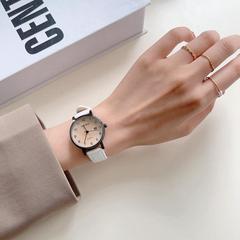 復古數字日曆手錶女款簡約氣質初高中學生公務員考試專用皮帶女表
