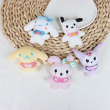 新品卡通配件DIY头饰儿童羽绒服辅料鞋袜半成品可爱小狗兔子小猪