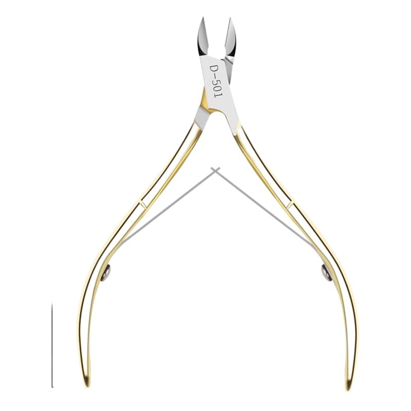 Directo de fábrica herramientas de uñas de acero inoxidable cortaúñas D501 tijeras de piel muerta ranura de uñas incrustado uñas oblicuo tijeras de uñas