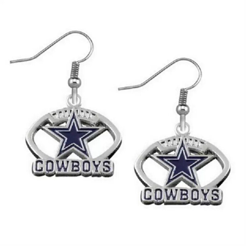 Football Earrings Zinc Alloy NFL 32 Sports Team Series Earrings