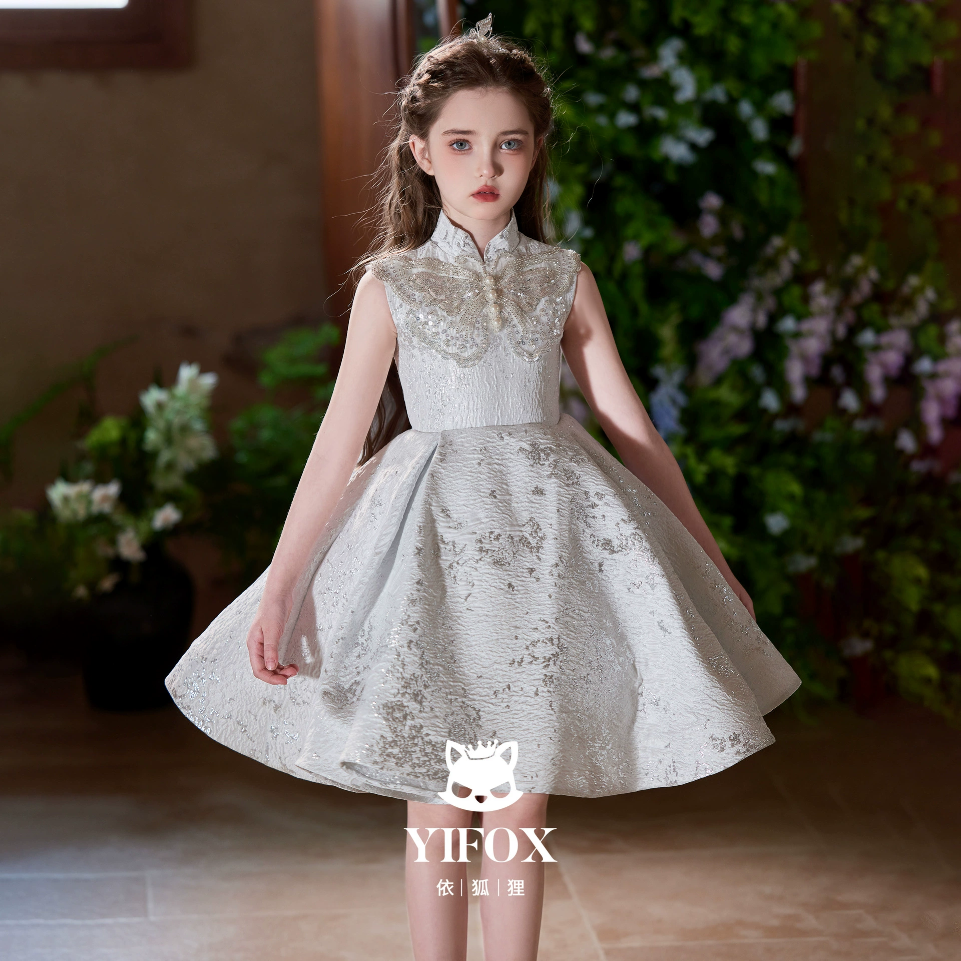 Детское элегантное платье ведущей, красивое платье принцессы для девочек, детское платье для выступления на фортепиано, лето