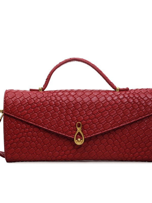 Nicho trenzado bolso de patrón de mujer 2026 bolso de moda retro lujoso exterior bolso de hombro sobre image 6