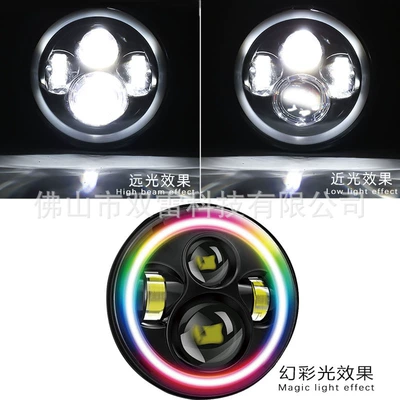 Colorful Led Headlight 7inch Ön faralar