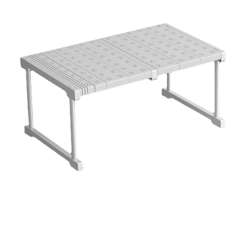 Armario en capas de partición retráctil gabinete compartimiento rack de almacenamiento debajo del fregadero del gabinete en capas organizador rack de almacenamiento artefacto